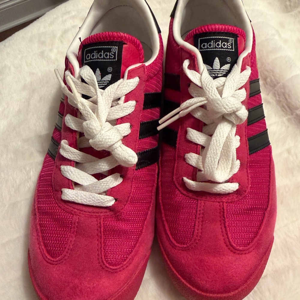 adidas Red and Black Athletic Shoes